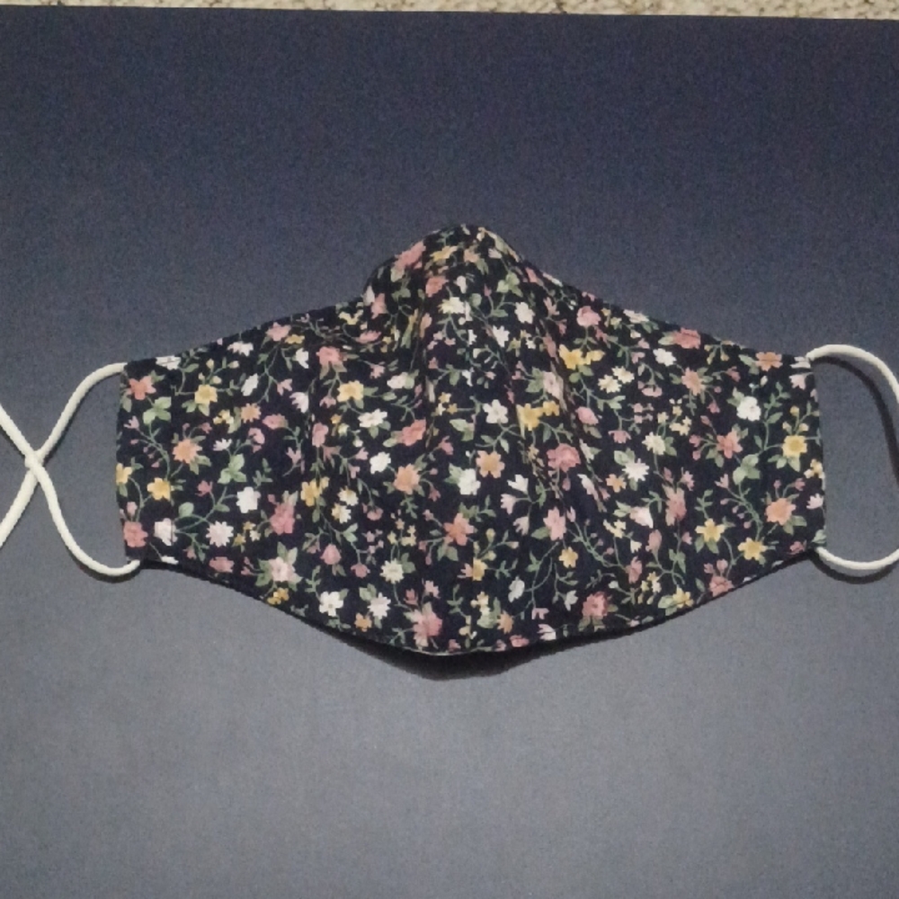 Floral Face Mask with Adjustable Straps / Free with Purchase